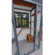 8ft long x 3ft wide x 7.5" tall Catio / Cat lean to Painted Grey